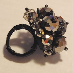 Large Beaded Statement Ring